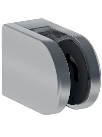 Stainless Steel Kronos Glass Clamp Round Type Flat Back