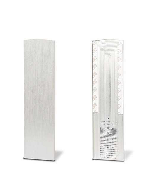 TL-6021 Side Mount End Cap for Staircase with Cover Strip, Left Aluminium Anodised