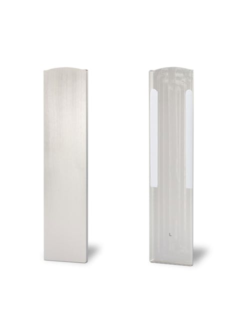 TL-3011 Side Mount End Cap Left with Cover Strip Aluminium Anodised