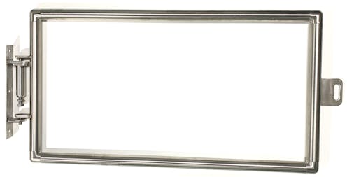 Self Closing Gate Half Height Bolt-On Adjustable Width & Height - Stainless Steel