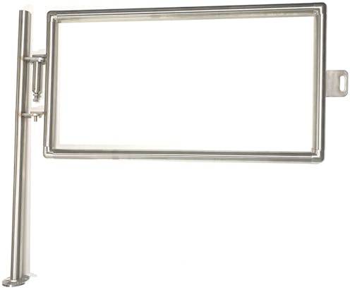 Self Closing Gate to Tube Half Height Adjustable Width & Height - Stainless Steel