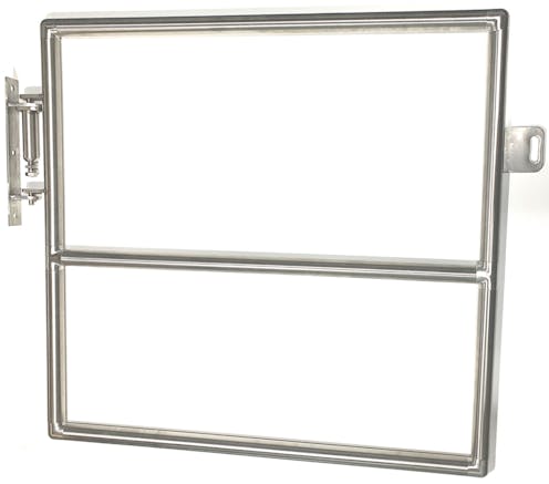 Self Closing Gate Full Height Bolt-On Adjustable Width & Height - Stainless Steel