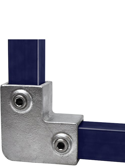 125 90 degree 2way Key Clamp Elbow  ( Square 40 x 40)