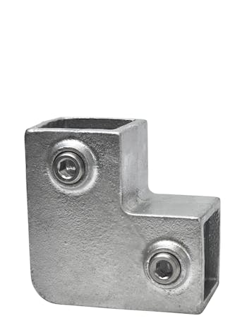 125 90 degree 2way Key Clamp Elbow  ( Square 40 x 40)
