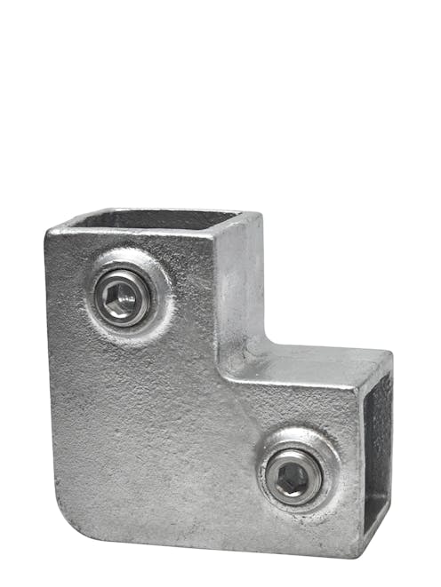 125 90 degree 2way Key Clamp Elbow  ( Square 40 x 40)