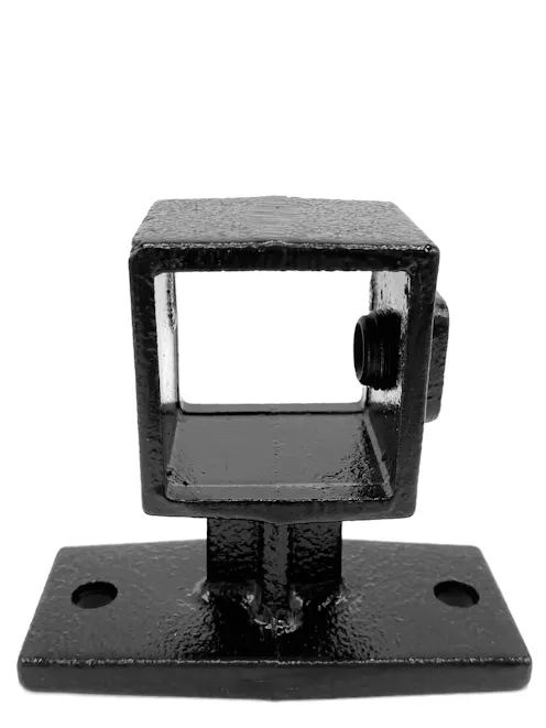 143 Wall Mounted Handrail Bracket ( Square Black)