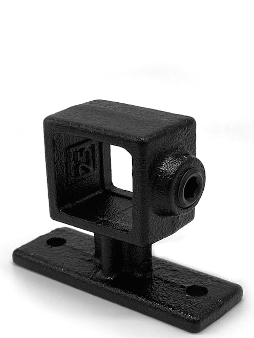 143 Wall Mounted Handrail Bracket ( Square 25 x25 Black)