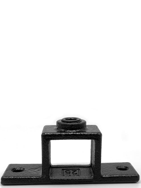198 Double Lugged Bracket ( Square 25 x 25 Black)