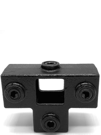 176 3 Way Outlet Tee ( Square 25 x 25 Black)