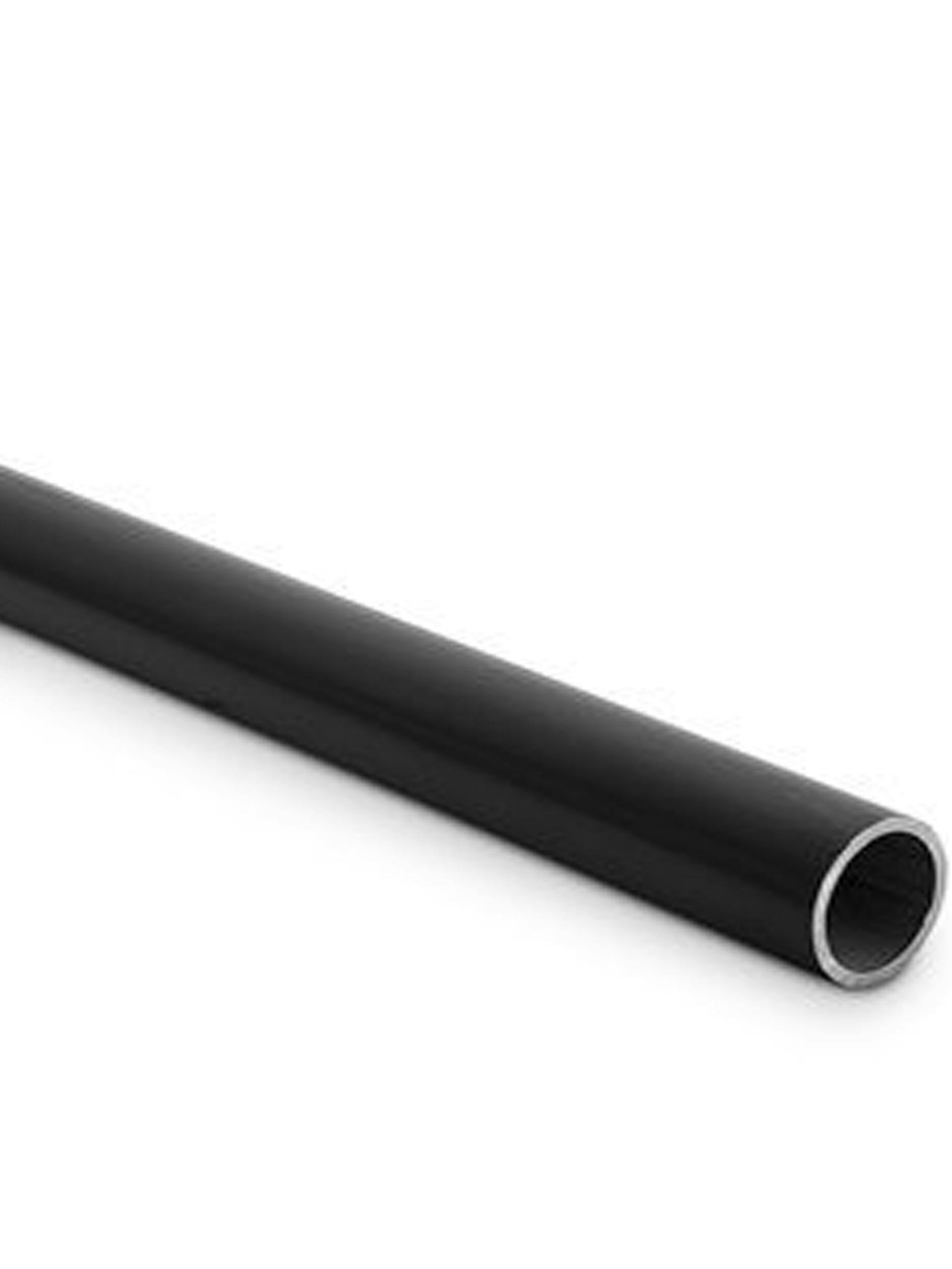 26.9mm Round Black Aluminium Tube - 3 metre length