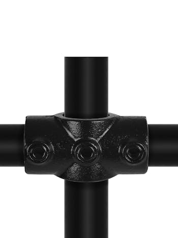 119 2 Socket Cross Key Clamp ( 33.7mm Round Black)