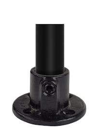 131 Wall Plate Key Clamp ( 33.7mm Round Black)