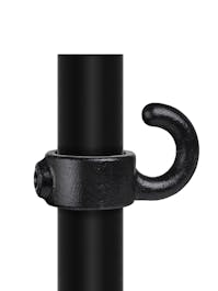 182 Wall Mount with Hook ( 33.7mm Round Black)