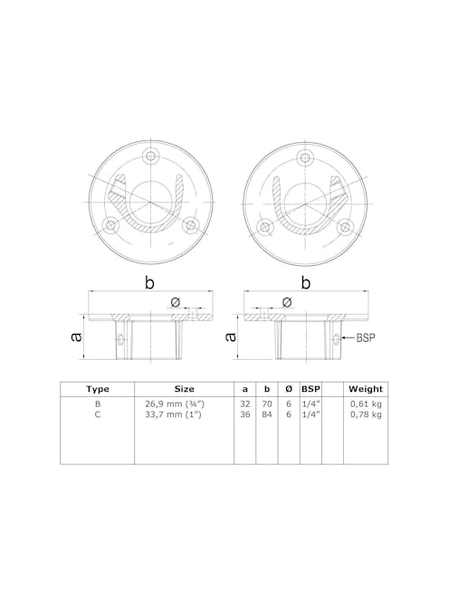 131 Wall Plate Key Clamp INLAY(Pair)