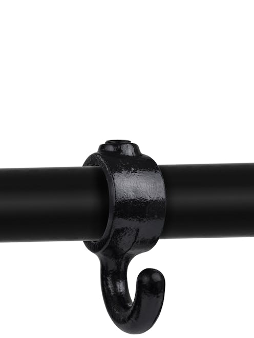 182CH Coat Hook Key Clamp (33.7mm Round Black)