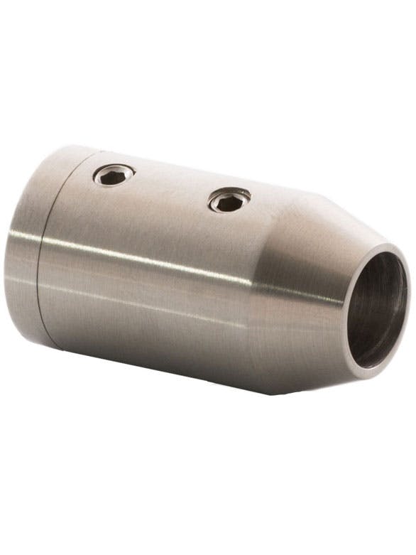 Global Walkway Stainless Steel Bar Holder End Flat Back Architectural