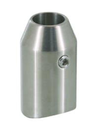 Stainless Steel Bar Holder End To Suit 48.3dia.