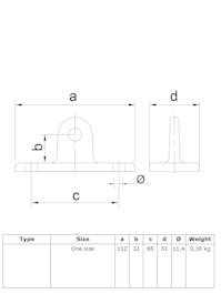 169M Male Swivel Locating Flange (26.9mm Round Black)