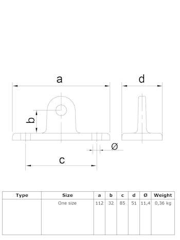 169M Male Swivel Locating Flange (26.9mm Round Black)