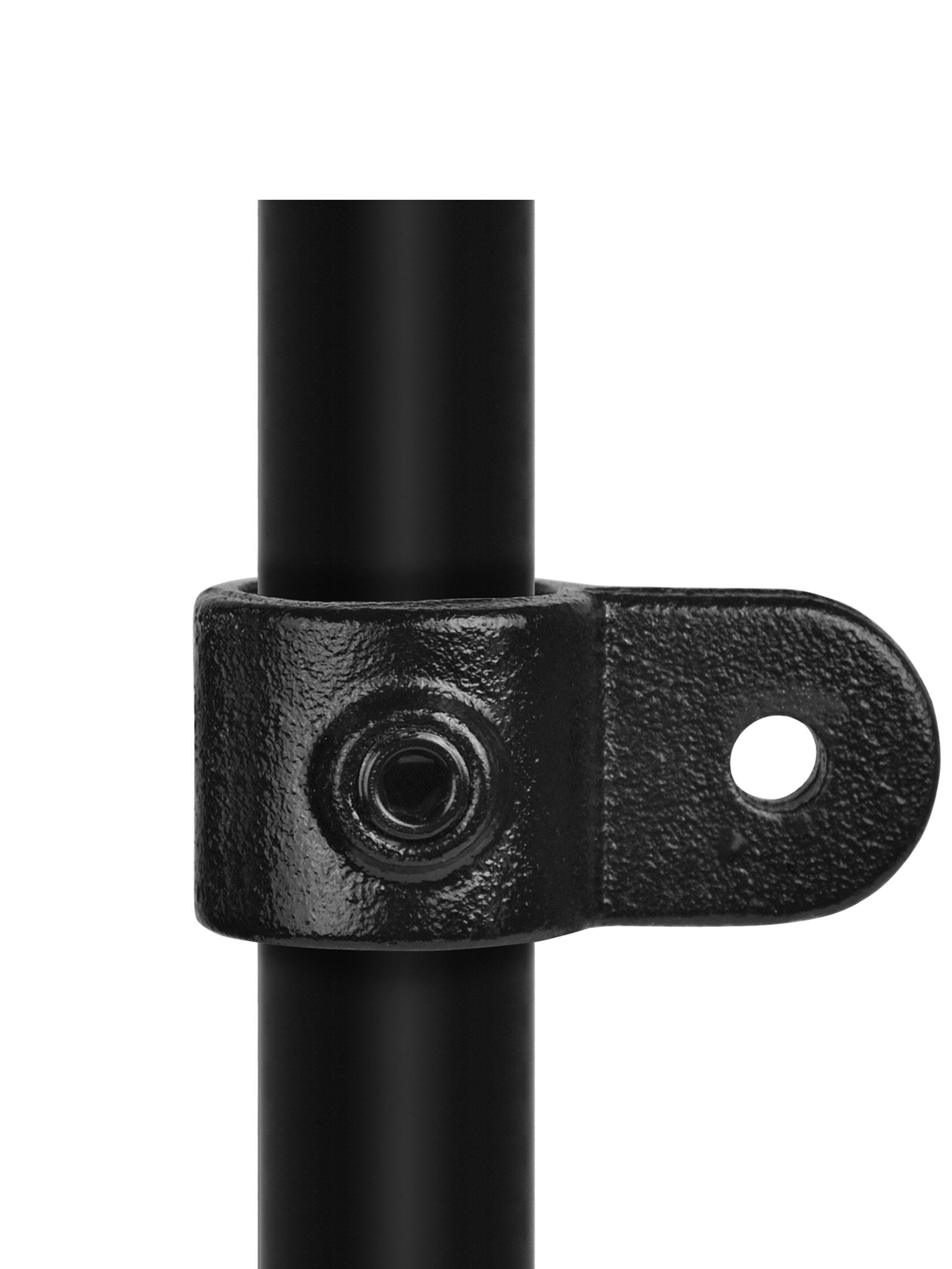 173M Single Male Swivel Key Clamp (26.9mm Round Black)