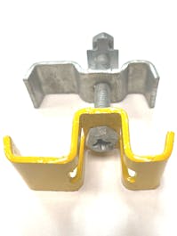 Flooring Panel to Panel Joining Clip Galvanised with Yellow Deep Slotted Top Clip