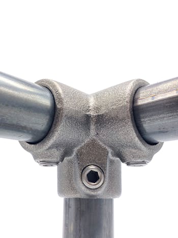 128 3way 90 Degree Elbow (33.7mm Round Self Colour)