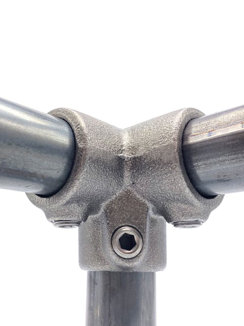 128 3way 90 Degree Elbow (33.7mm Round Self Colour)