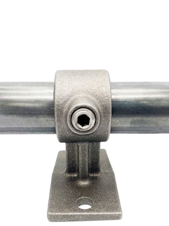 143- Wall Mounted Handrail Bracket Key Clamp (33.7mm Round Self Colour)