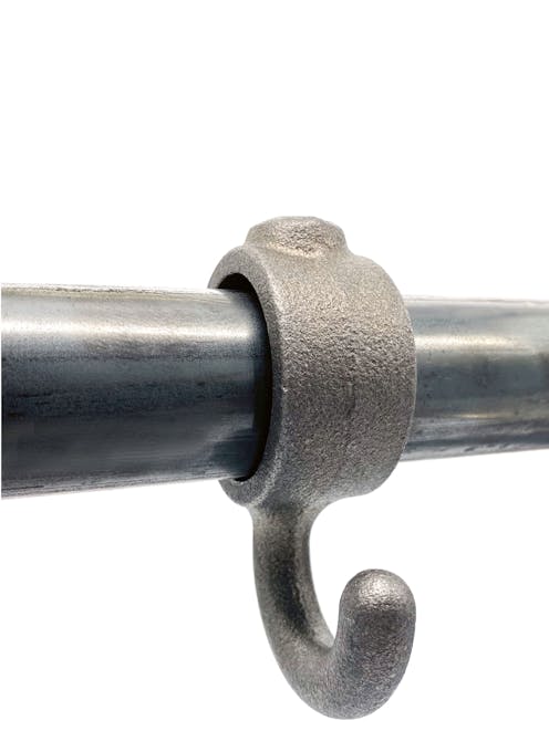 182CH Coat Hook Key Clamp (33.7mm Round Self Colour)