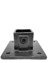 131 Wall Plate Key Clamp (Square 40 x 40 Black)