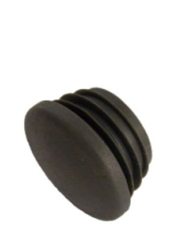 133 Plastic Stop End Cap Key Clamp (42.4mm Round Black)