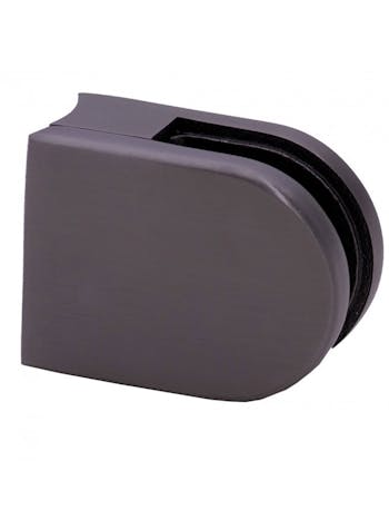 Stainless Steel Glass Clamp Round Type 42.4X2.0 Black Satin