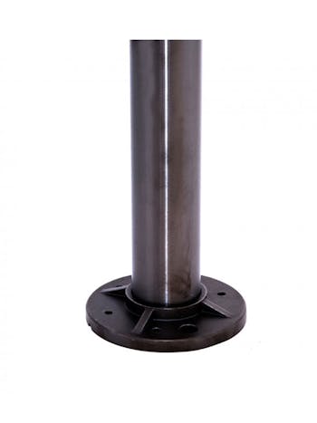 Stainless Steel Upright Post 42.4x2.0 With Base Plate Black Satin