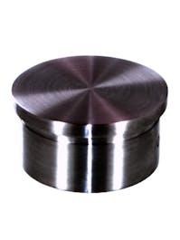 Stainless Steel Flat End Cap 42.4x2.0 Black Satin